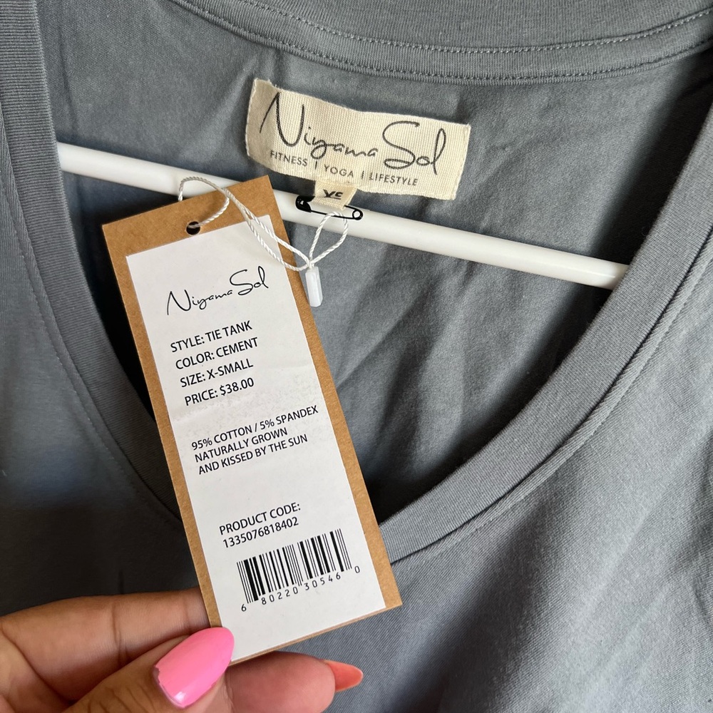 Niyama Sol yoga tie tank sz X-SMALL NEW - Picture 4 of 4
